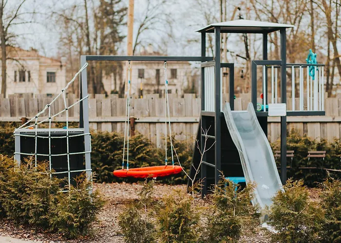 Design Garden With Private Parking & Playground * Рига